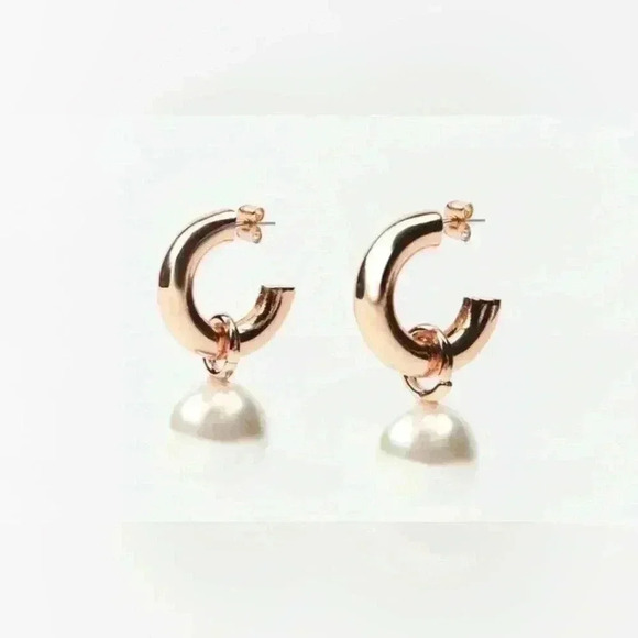 🔥🔥Zara Pearly bead hoop earring - Picture 6 of 9